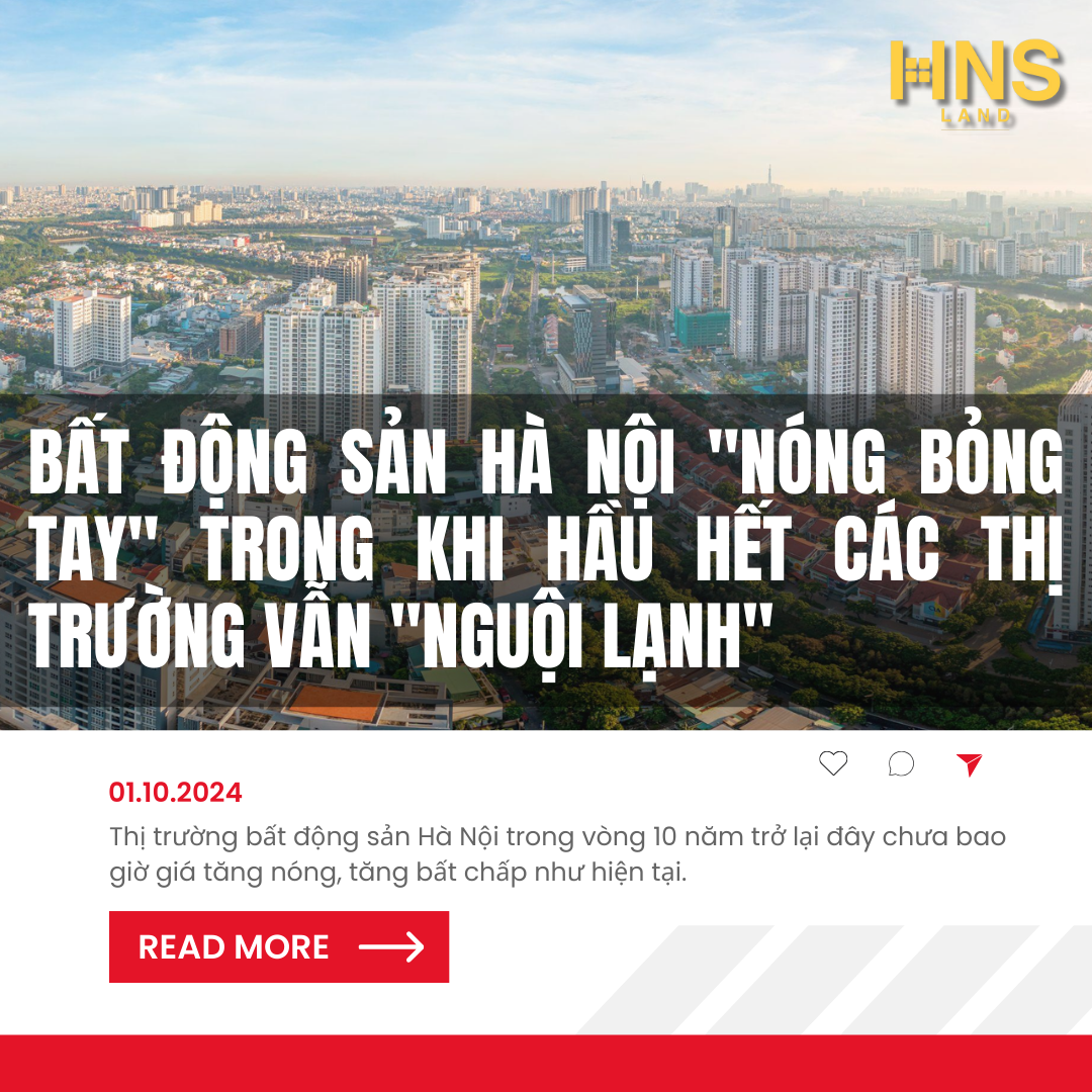 Bất động sản Hà Nội "nóng bỏng tay" trong khi hầu hết các thị trường vẫn "nguội lạnh"